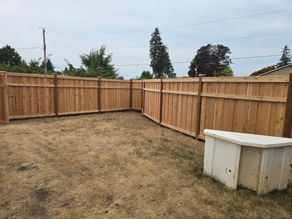 Cambridge Picture Frame Fence after 5