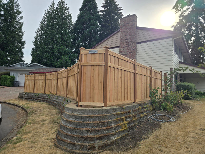 Kent Picture Frame Fence after installation