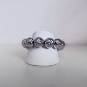 Bracciale in argento 925 con sfere martellate