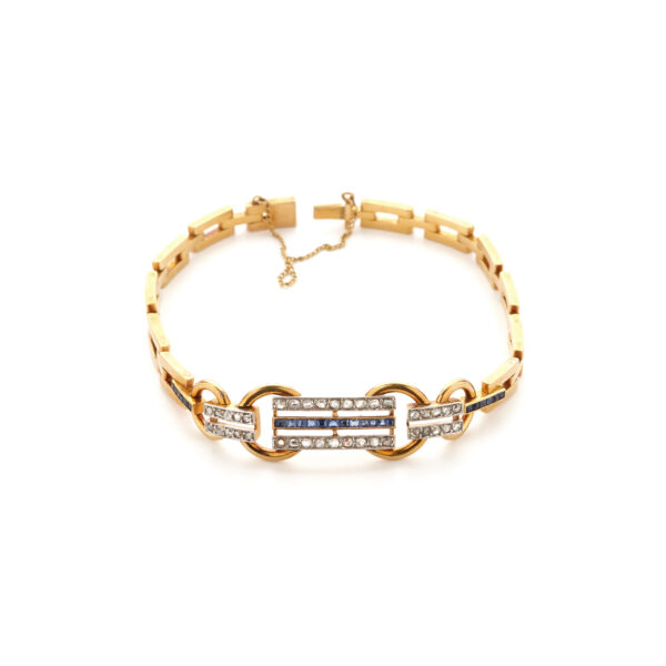 Elegante Bracciale Oro Bianco - Charm E Gemme - Foto 6