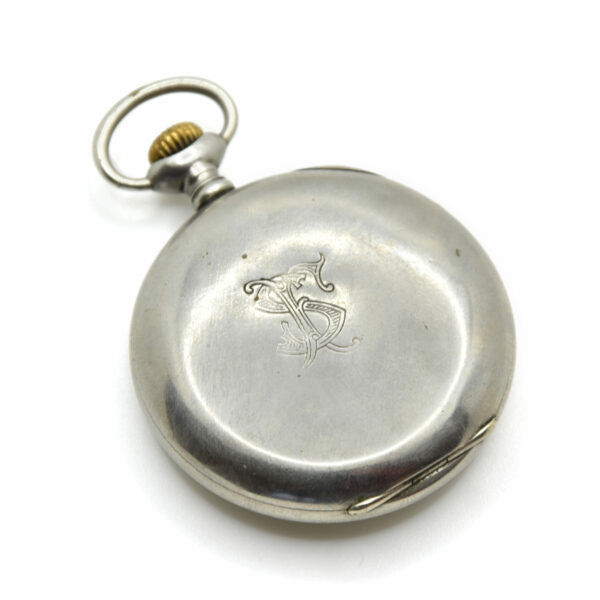 Orologio da tasca primi ‘900 Zenith Grand Prix in argento 53 mm