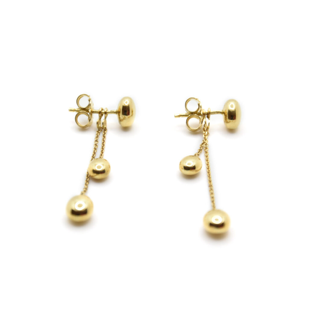 Orecchini Hawaii Diamonds in oro giallo e bianco con diamanti