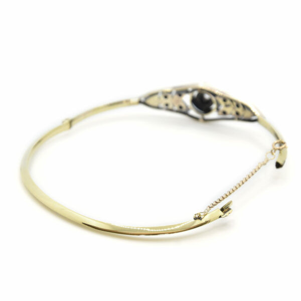 1.4 Bracciale antico Decò in oro 18 kt con Diamanti