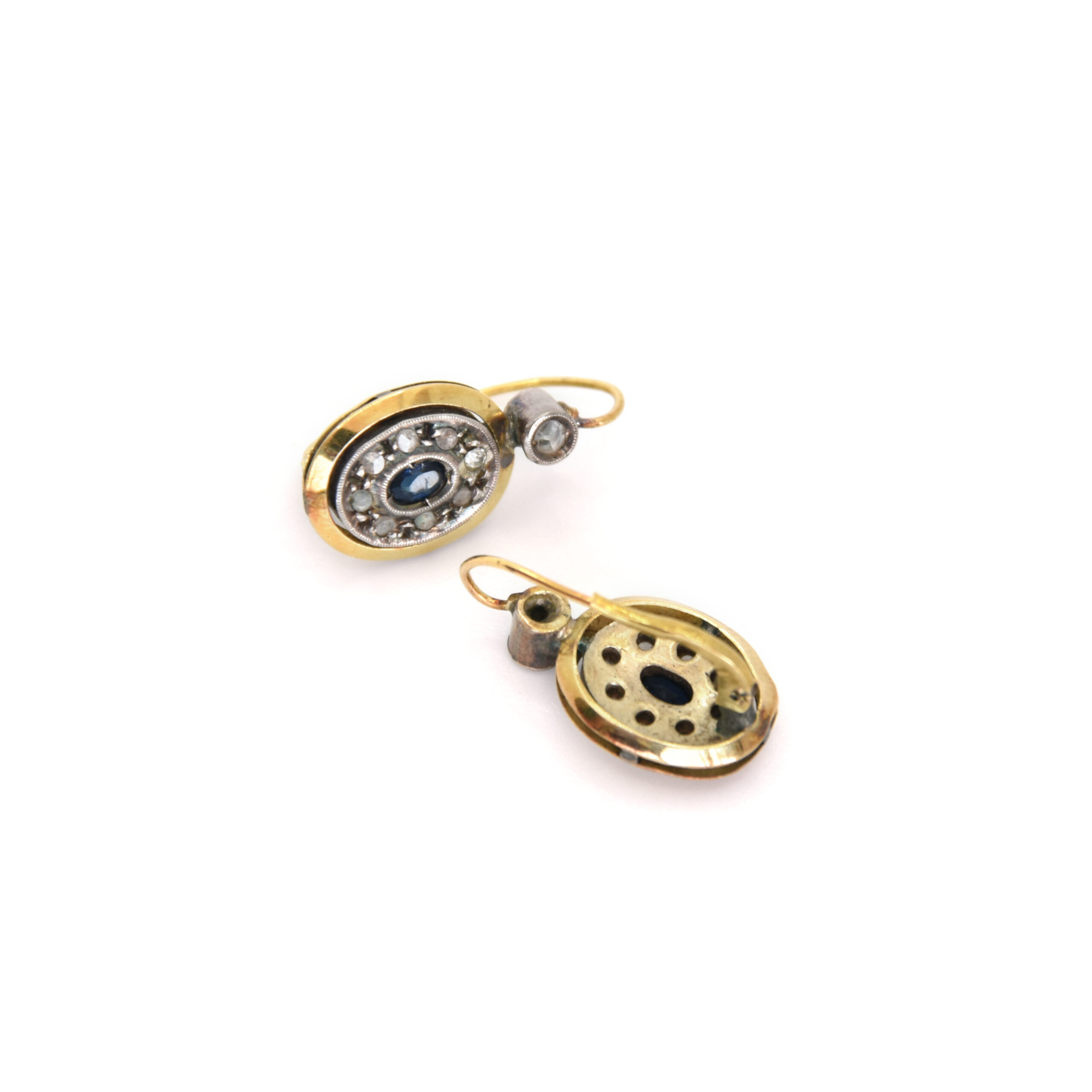 Orecchini Lunghi DelPia In Oro 18kt E Argento 925 Con Cristalli Swarovski - Bianco, Large