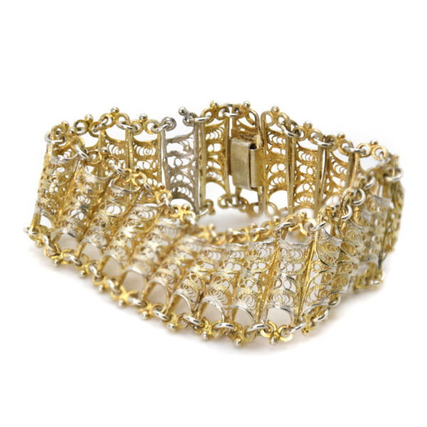 EGIZIO Bracciale in Filigrana in Oro 18Kt