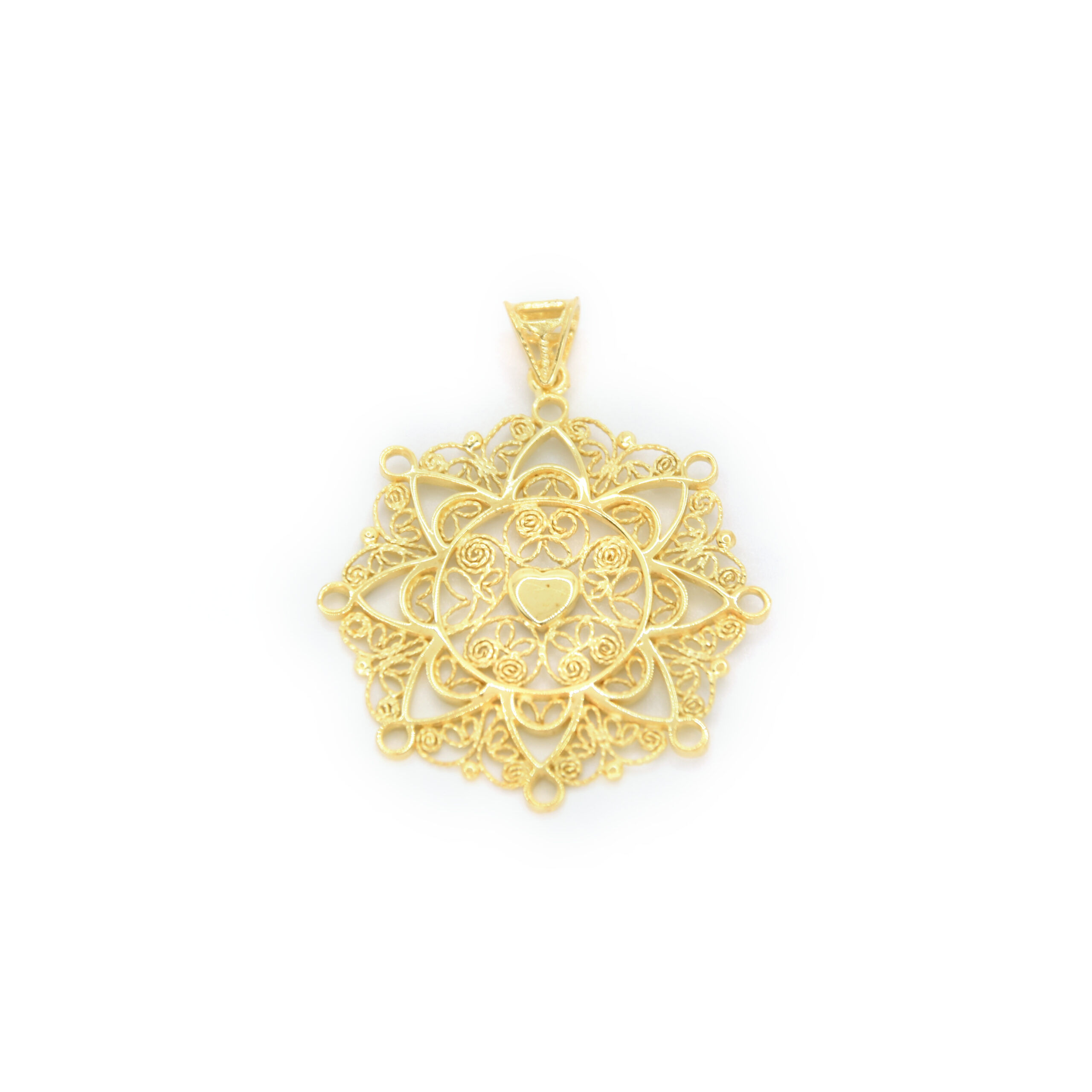 NYC Sterling Collana Donna In Argento 925 Placcato Oro – Modello A Clip Di Carta