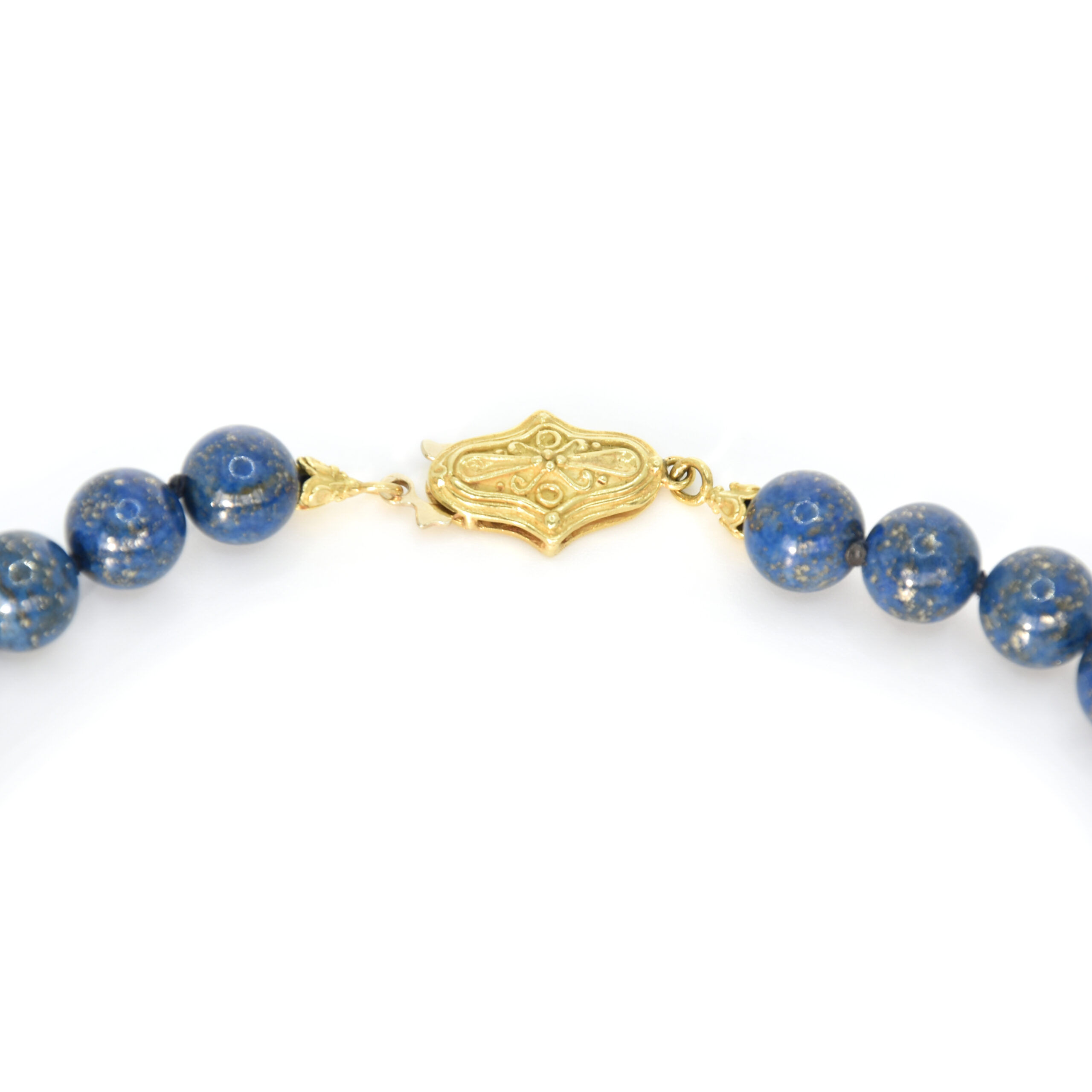 Collana Di Perline Di Lapislazzuli AAA: Pietra Preziosa Blu - Foto 11