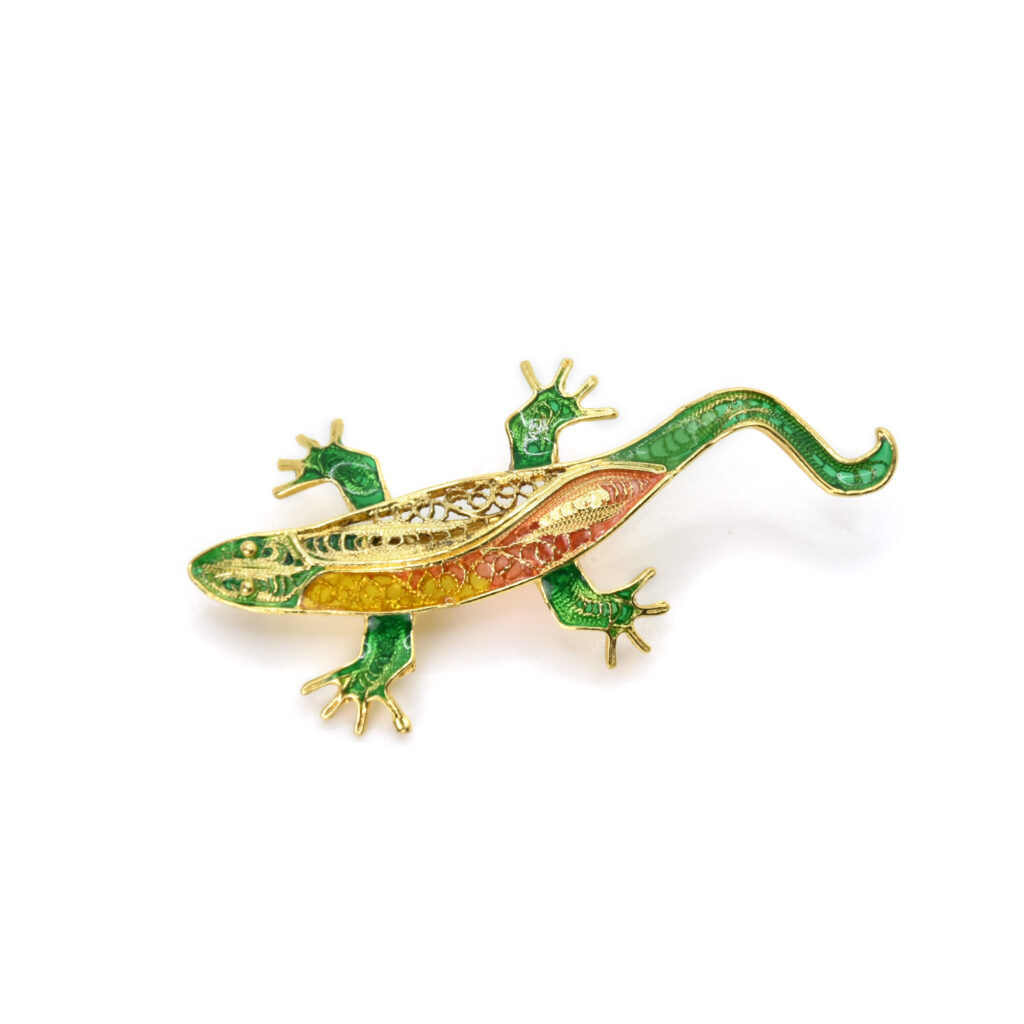 SPILLA SMALTO ALBERO Genealogico Albero Genealogico Vintage Stile Art Deco Spilla Distintivo - Foto 5