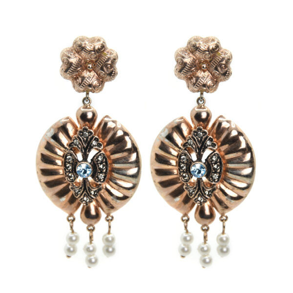 Orecchini Borchie In Argento 925, Motivo Teschio Con Corona, Stile Punk Gotico, Anhei
