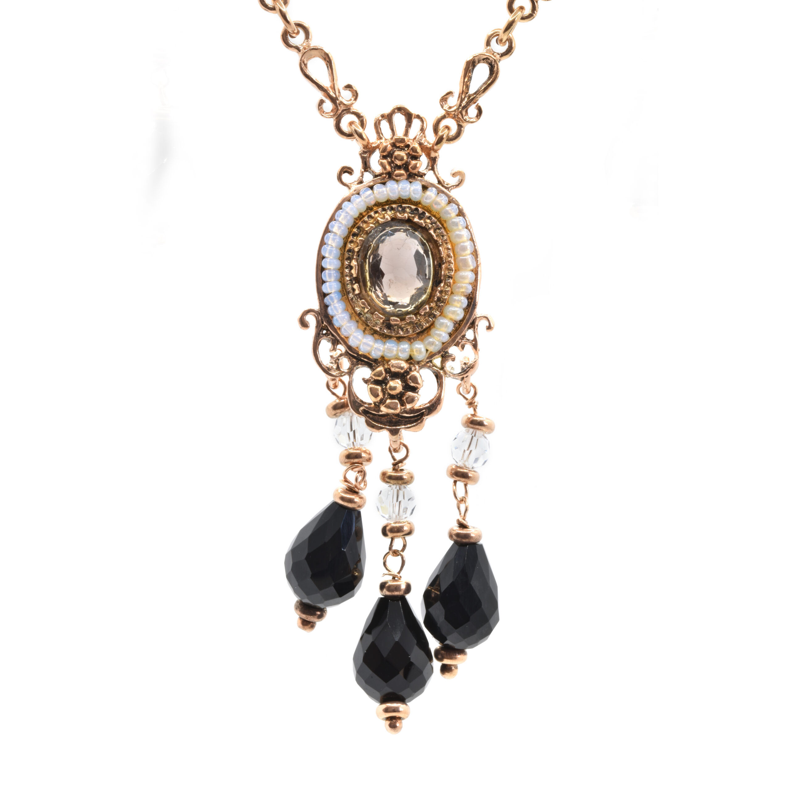 Collana Donna In Argento 925 Con Ciondolo Pietra Naturale - Lapislazzuli, Amazzonite O Pietra Del Sole