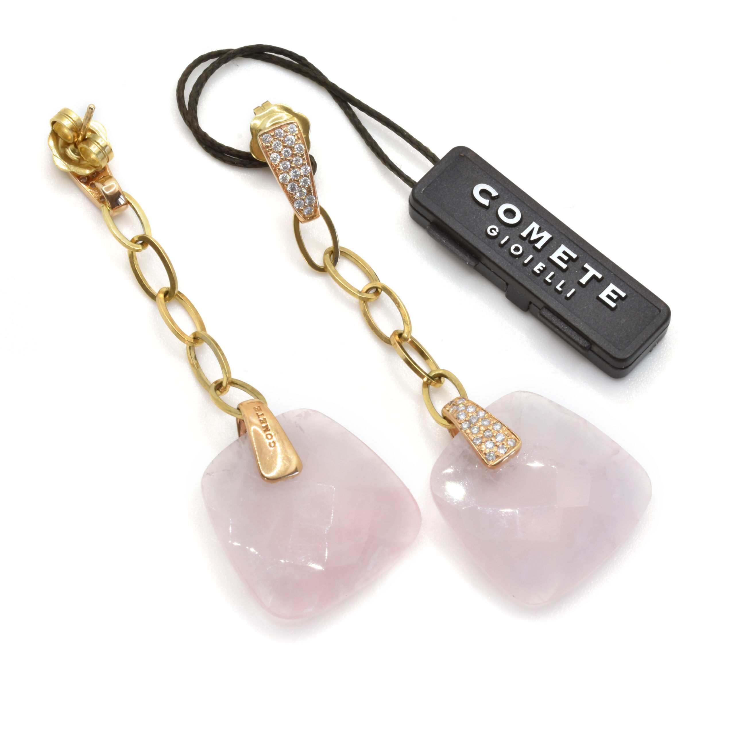 Clover | Orecchini con Quarzo Rosa – Jewellery