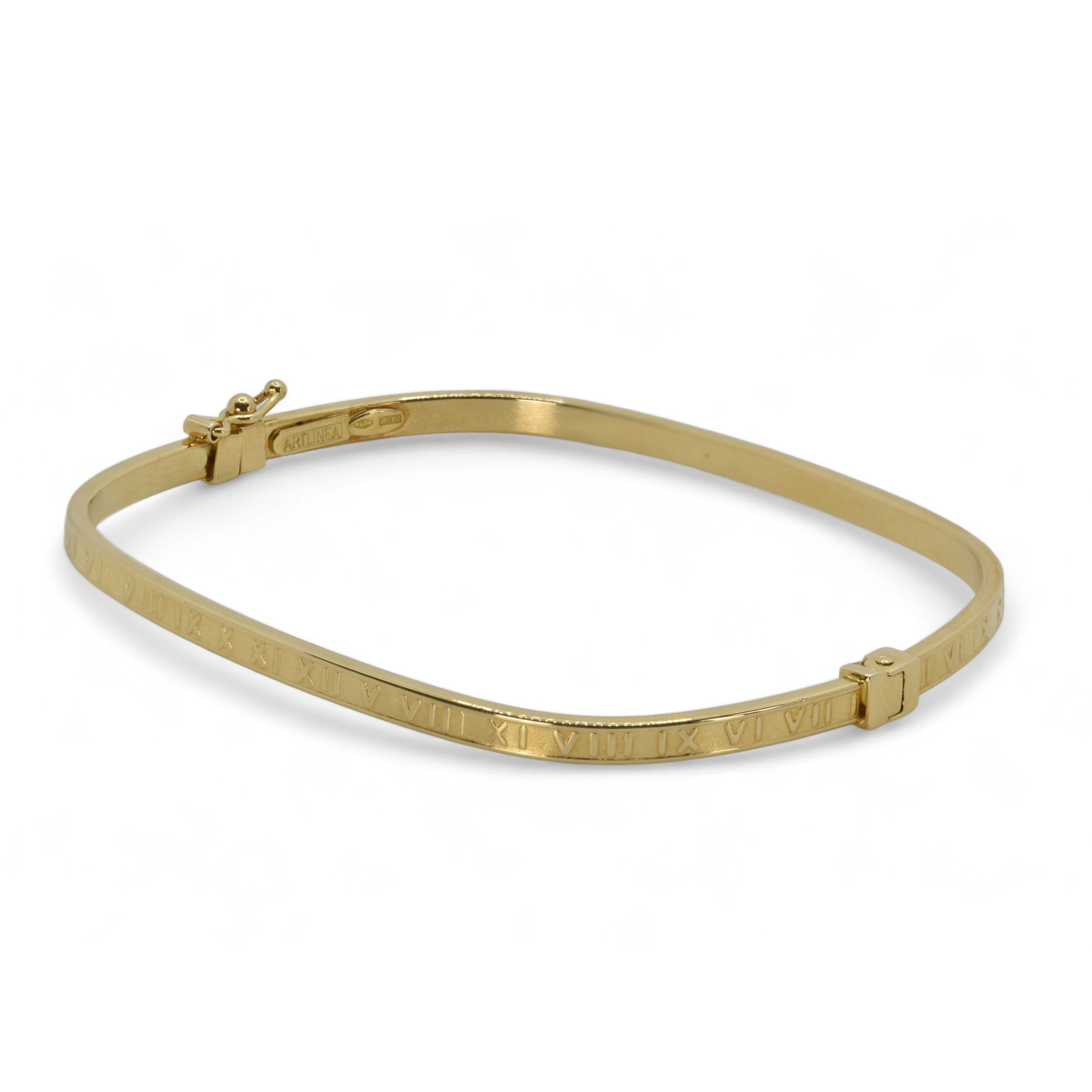 bracciale rigido oro giallo 750