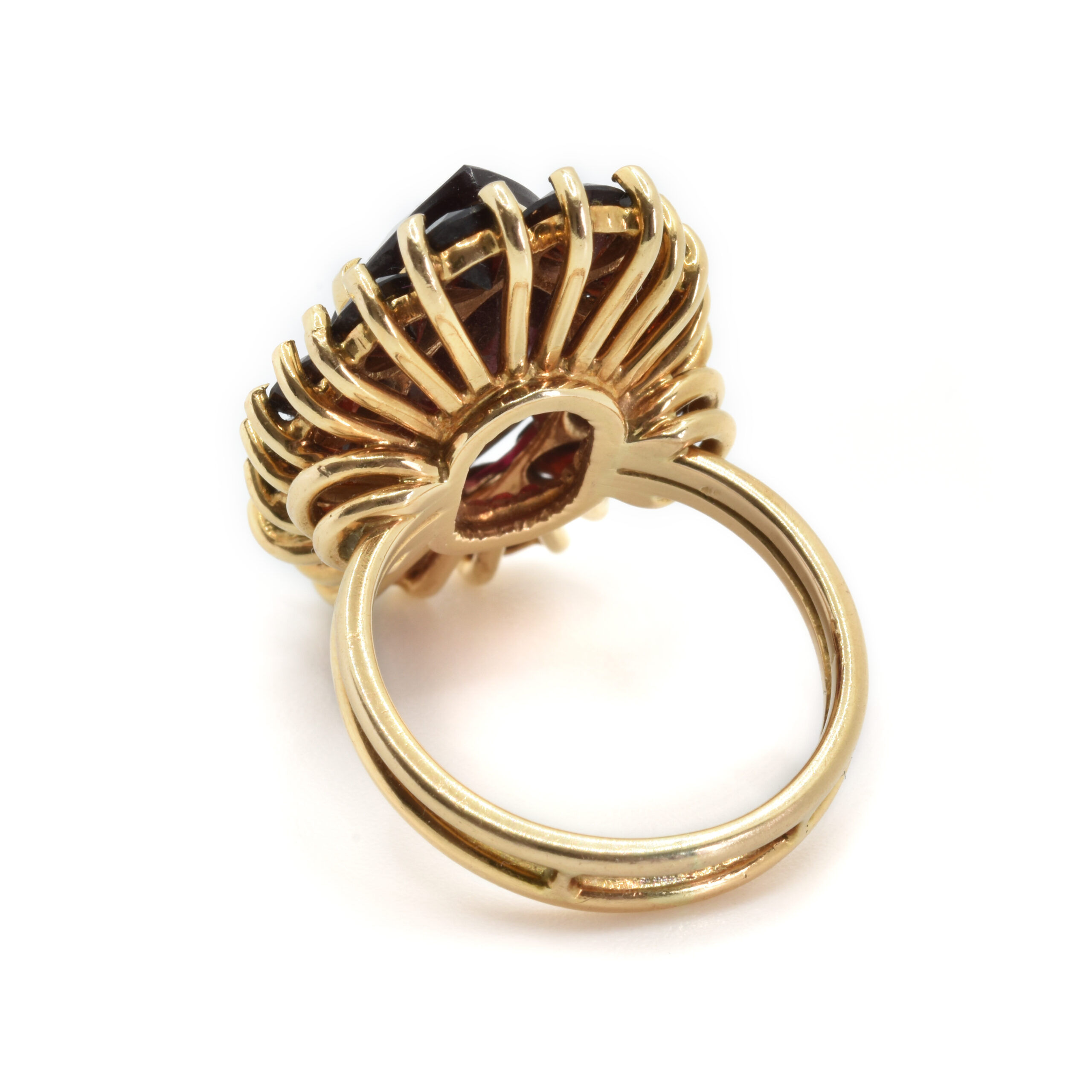 Anello Vintage in Oro giallo 18 kt con Granati - Compro oro e ...