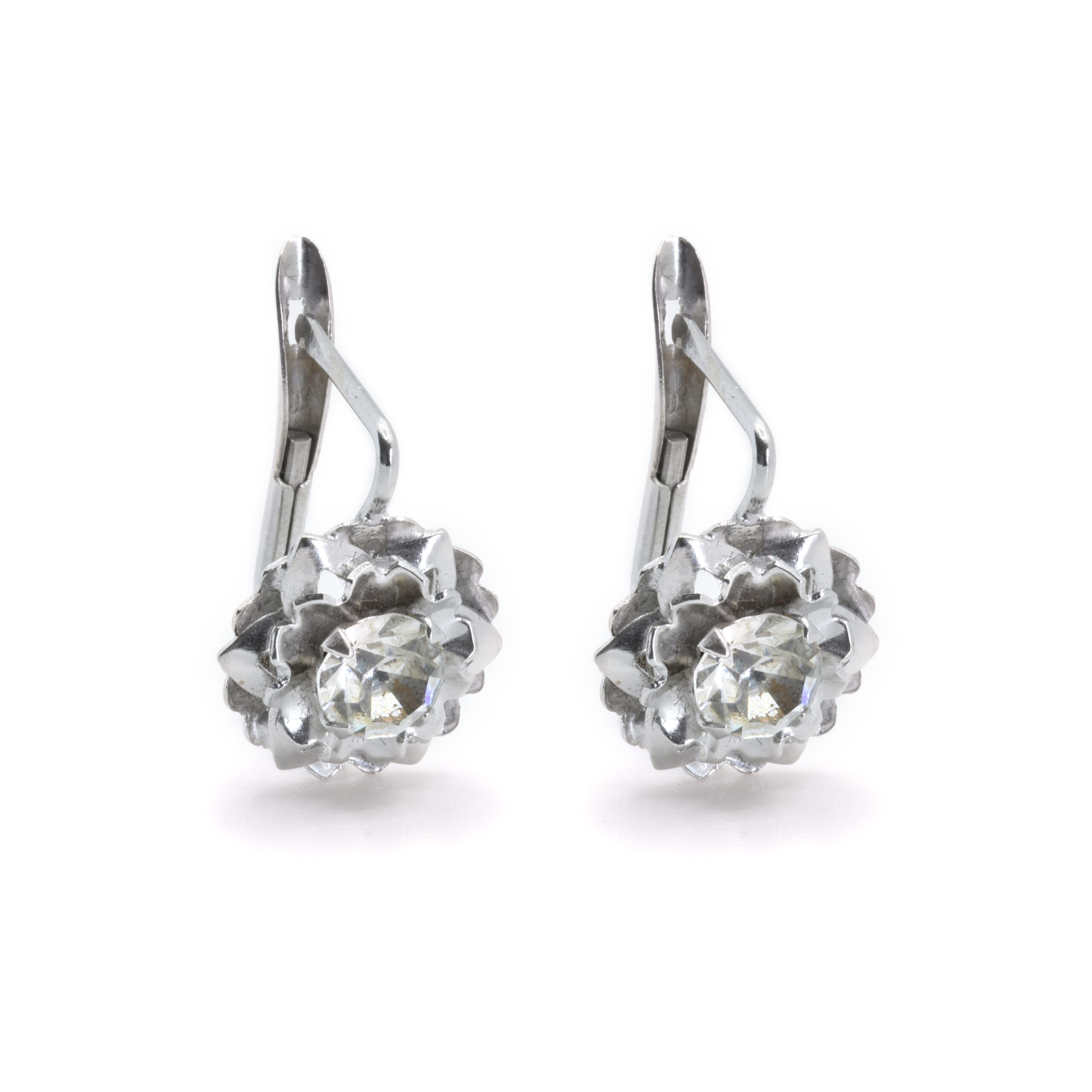 orecchini oro bianco 18 kt