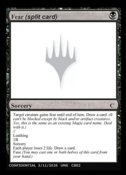 Fear (split card) // Loathing