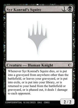 Syr Konrad's Squire
