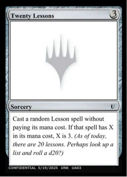 Twenty Lessons