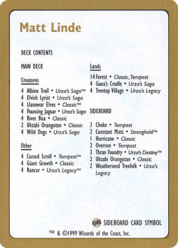 Matt Linde Decklist
