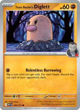 Team Rocket's Diglett