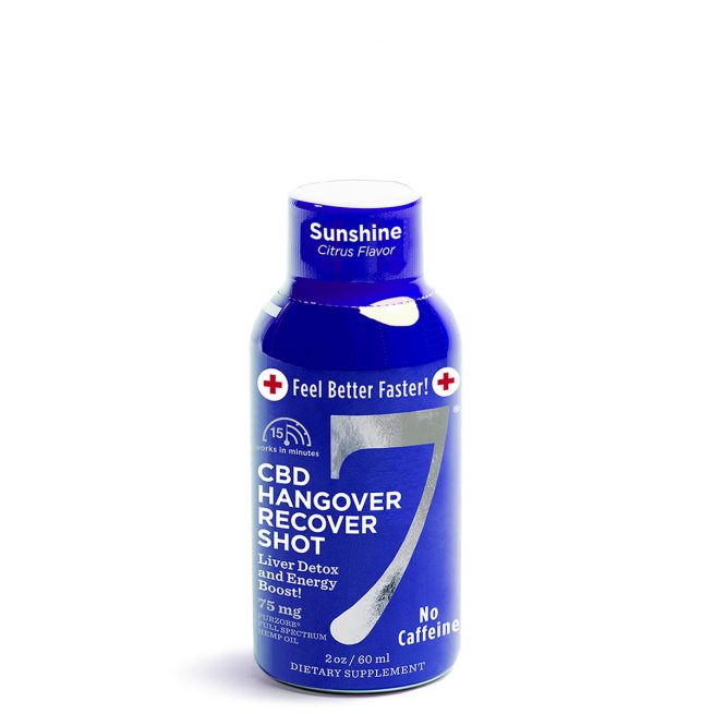 7 CBD Hangover Recover Shots