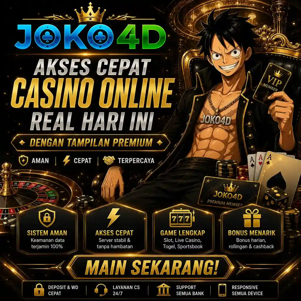 JOKO4D | Akses Cepat Casino Online Real Hari Ini dengan Tampilan Premium