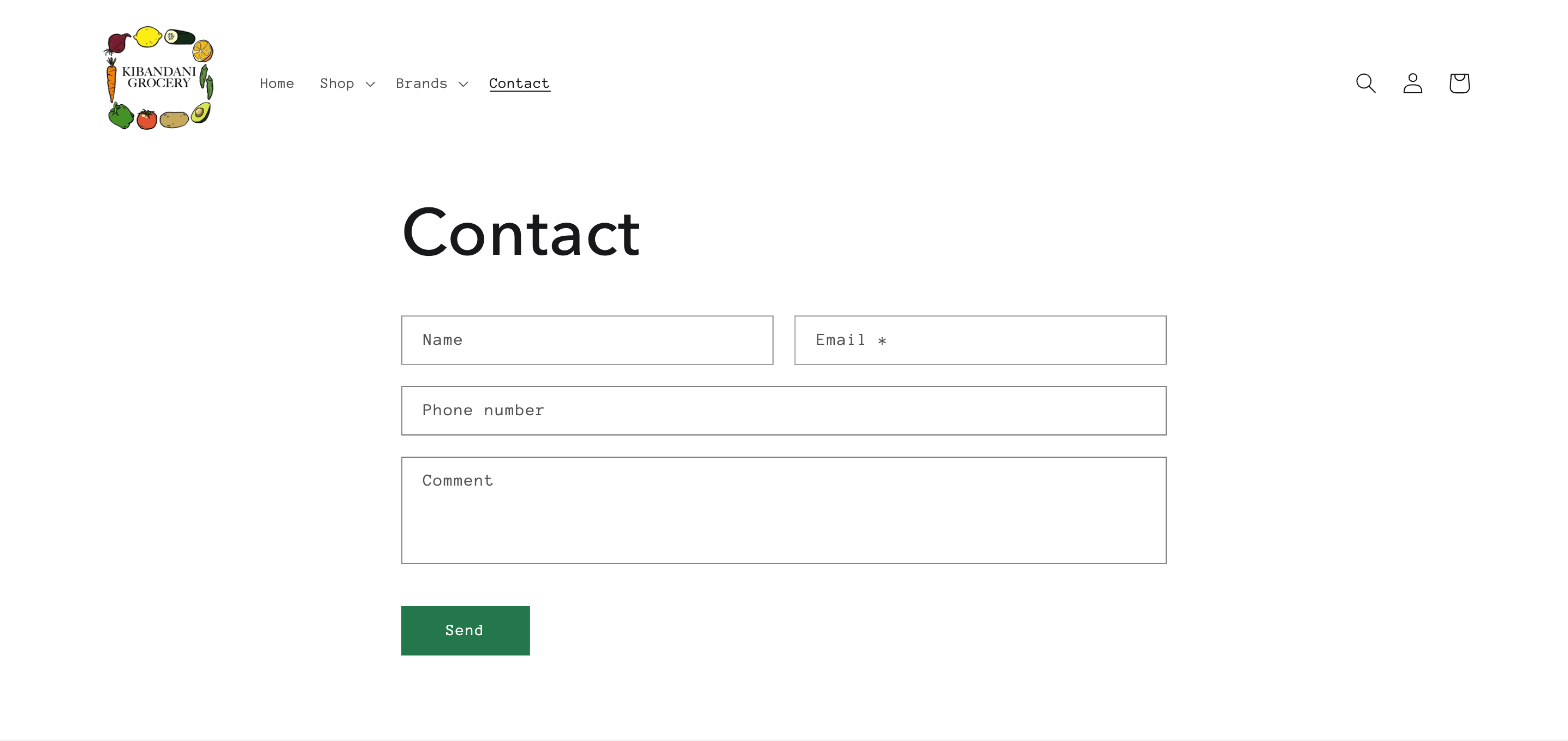 Desktop website mockup
