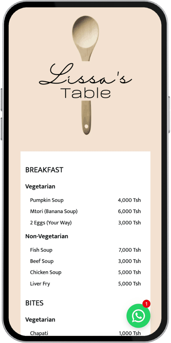 Mobile phone with website open