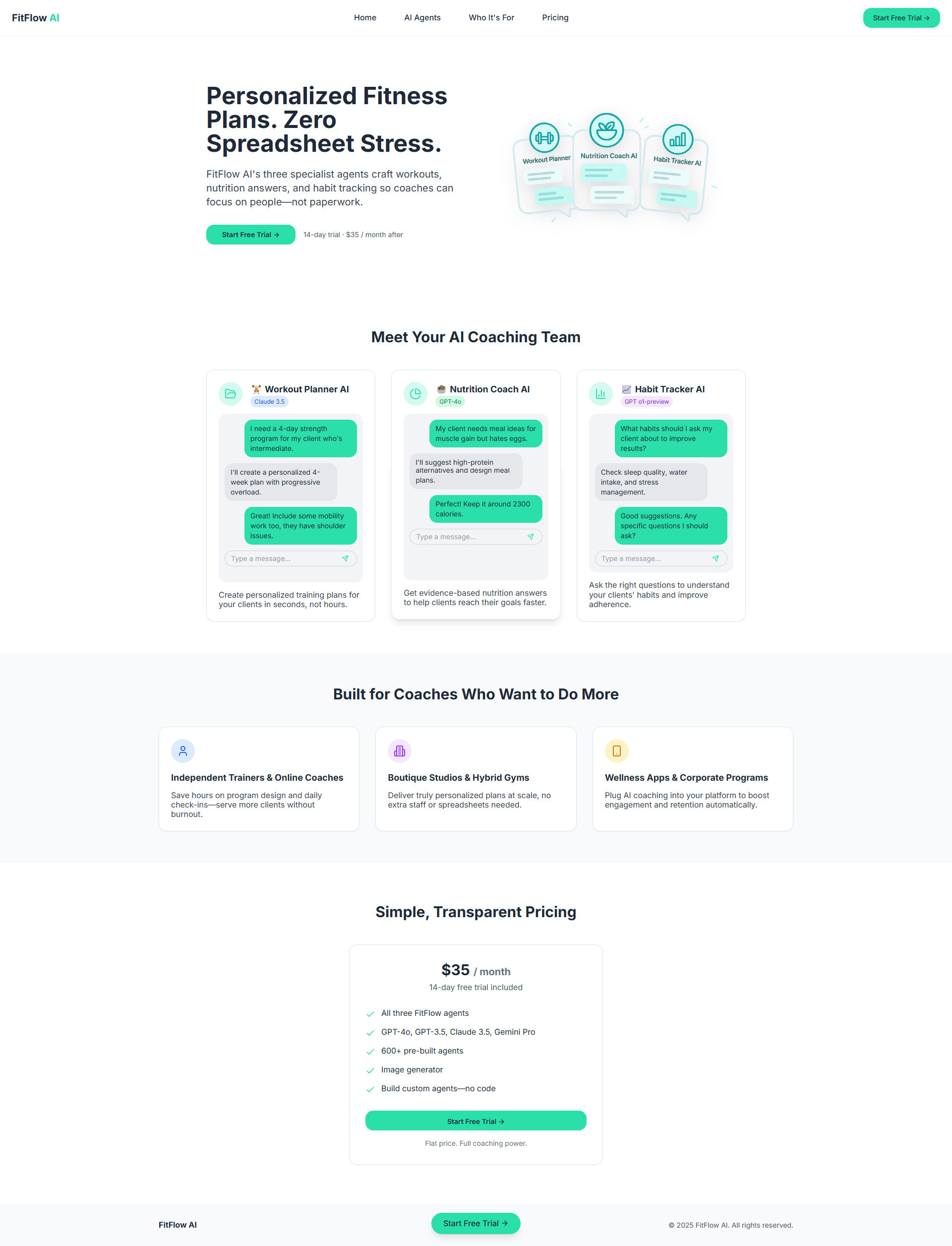 FitFlow AI preview