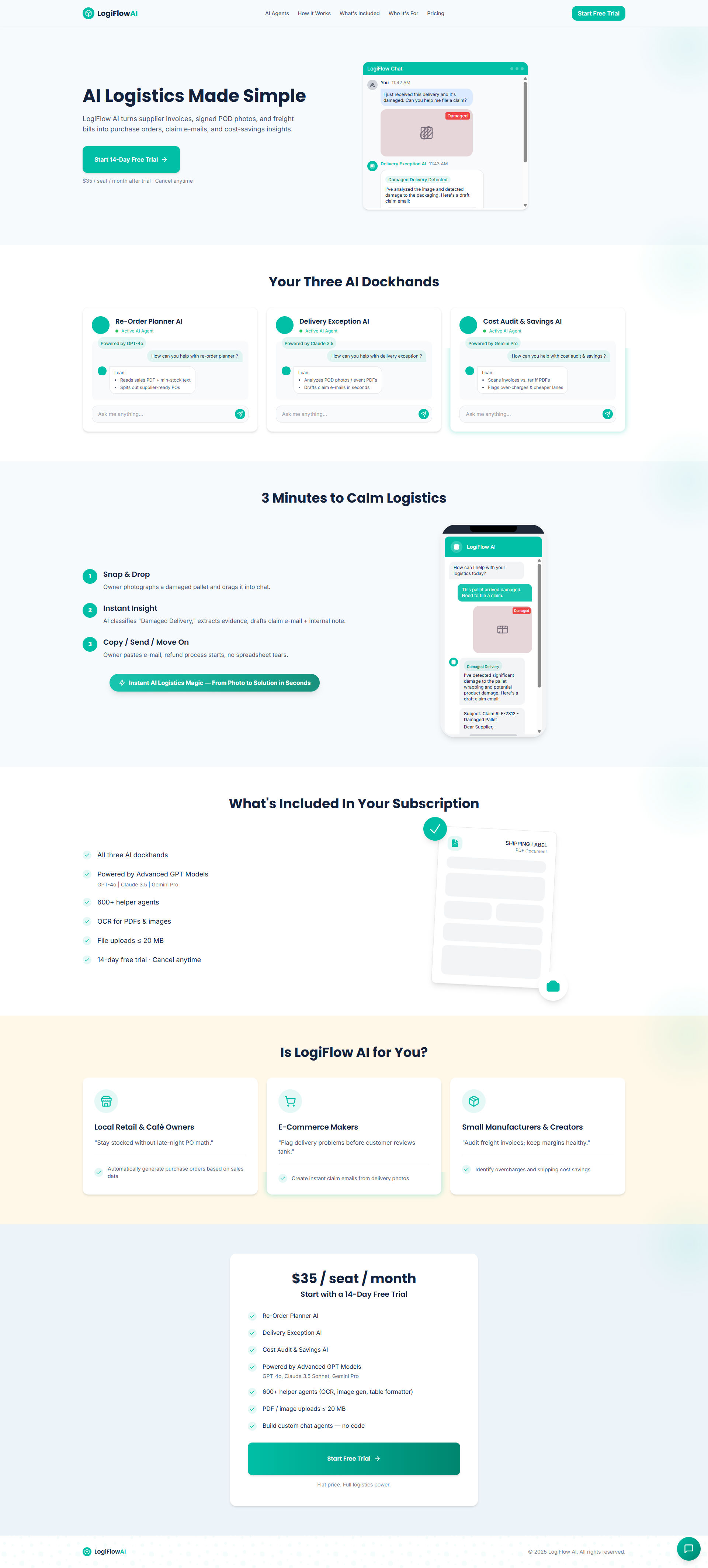 LogiFlow AI preview