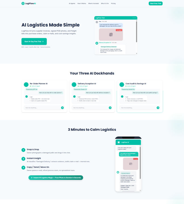 LogiFlow AI preview
