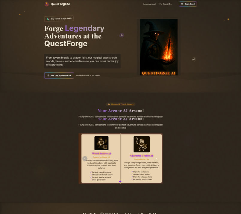 QuestForge AI preview