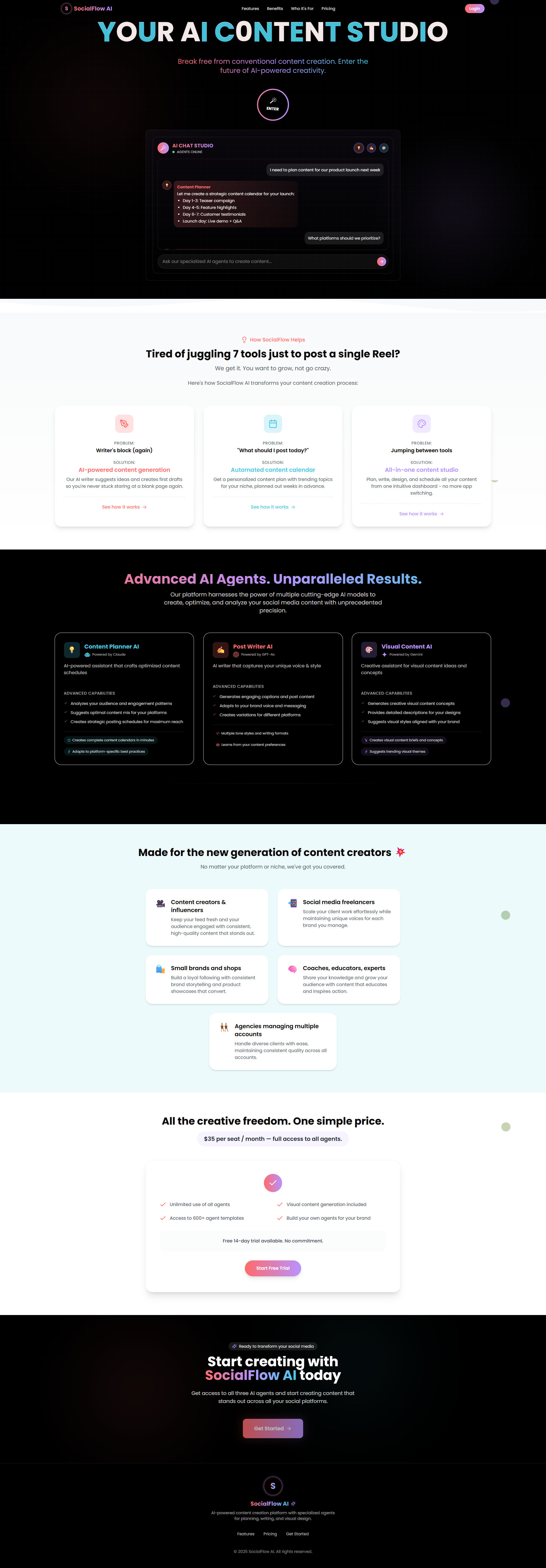 SocialFlow AI preview