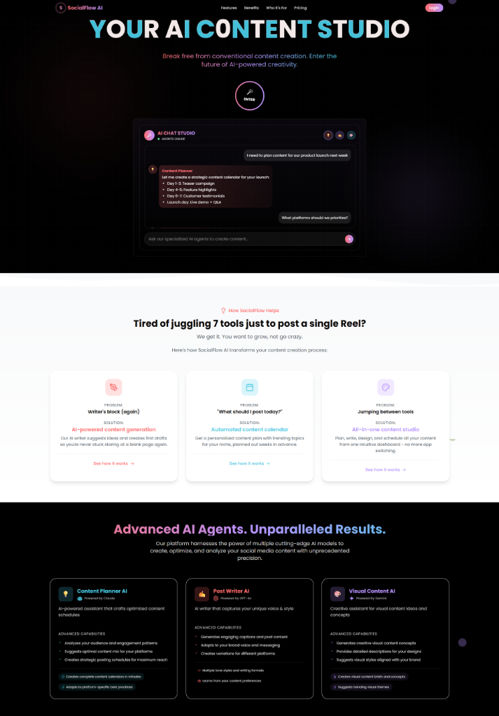 SocialFlow AI preview