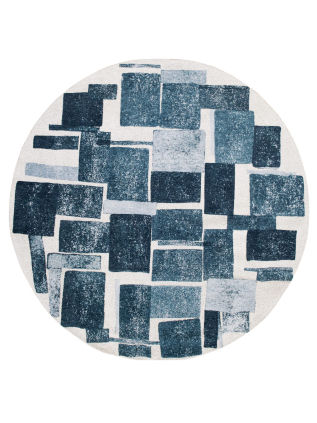 Louis de Poortere | Craft Lucia Round Ice Blue 9355 | Carpet | Online Tapijten