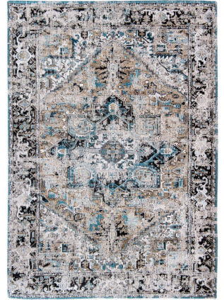 Louis de Poortere | Antiquarian Antique Heriz Golden Horn Beige 8708 | Tapis | Tapis en Ligne