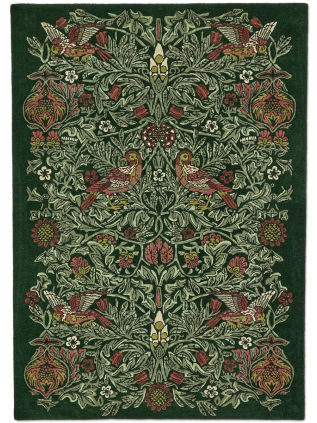 Morris & Co | Bird Tump Green 128307 | Carpet | Online Tapijten
