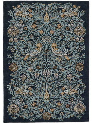 Morris & Co | Bird Webbs Blue 128308 | Carpet | Online Tapijten