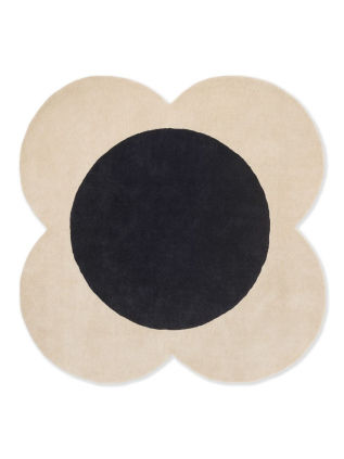 Orla Kiely | Flower Spot Ecru Black 158409 | Carpet | Online Tapijten