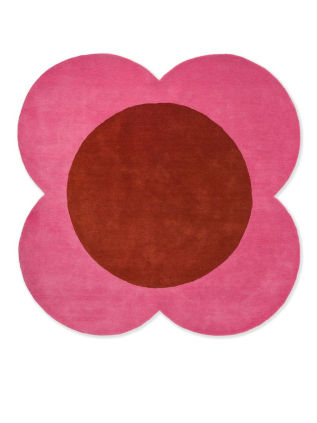 Orla Kiely | Flower Spot Pink Red 158400 | Carpet | Online Tapijten