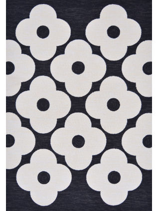 Orla Kiely | Spot Flower Black 460805 | Carpet | Online Tapijten