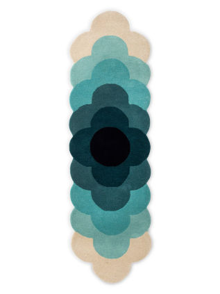 Orla Kiely | Optical Flower Teal 61207 | Carpet | Online Tapijten