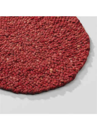 Roundabout fine Rouge Chaud • Tapis en Ligne