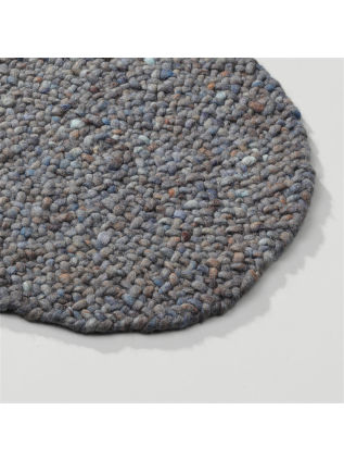 Roundabout fine Bleu/Brun • Tapis en Ligne