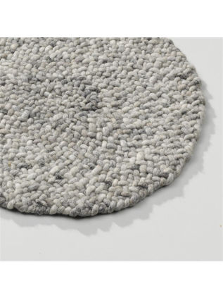 Roundabout fine Gris Clair/Beige • Tapis en Ligne