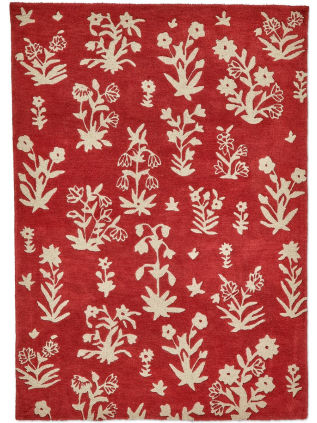 Sanderson | Woodland Glade Damson Red 146800 | Carpet | Online Tapijten