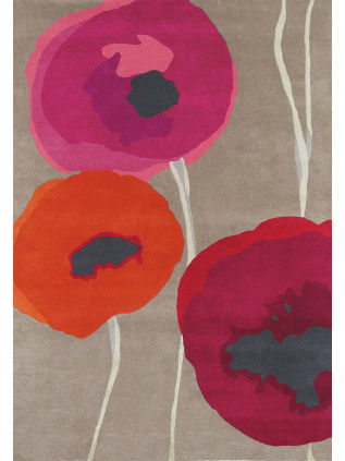 Poppies Red/Orange • Teppiche Online