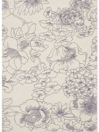 Ted Baker | Linear Floral Blue 162508 | Carpet | Online Tapijten