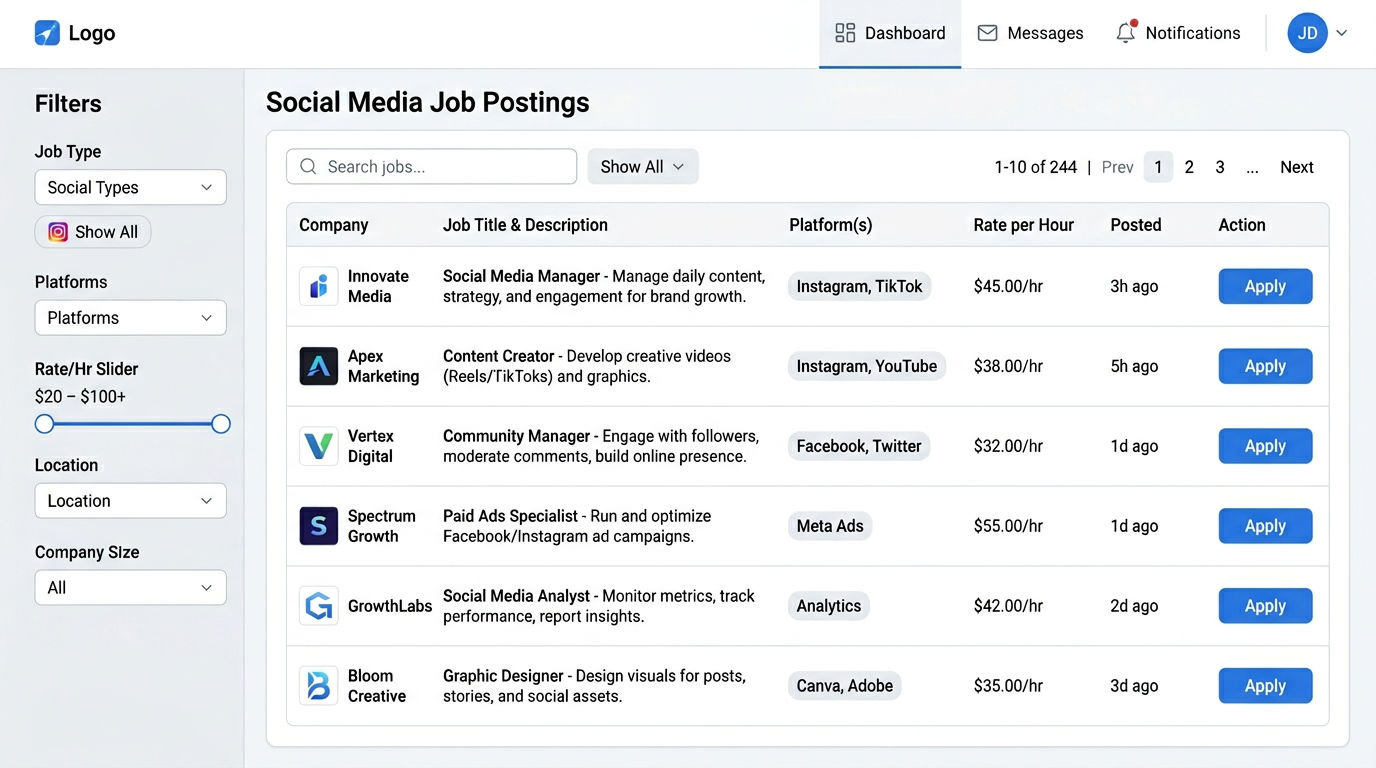 SocialSaleRep platform dashboard