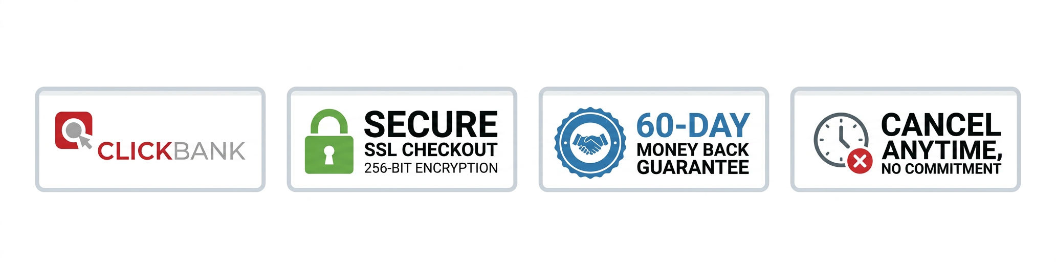 Secure checkout trust badges