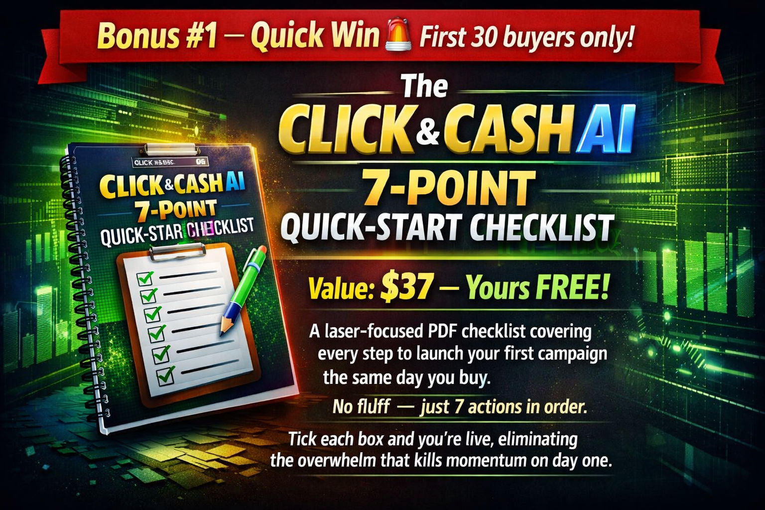 Bonus #1 – 7-Point Quick-Start Checklist